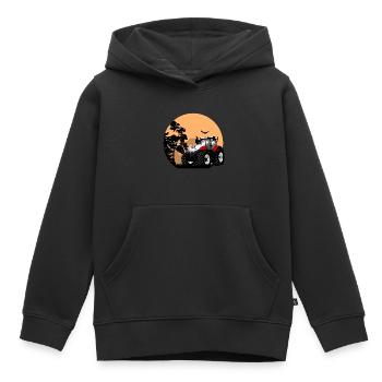 Traktor - Schlepper - Landwirt - Bauer - Kinder Premium Organic Hoodie - Schwarz - Vorne - AI Model Kid Male (0cm)