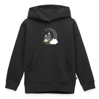 CAMPEN STAR HEAVEN - Sweat Premium à capuche enfant bio - noir - Devant - AI Model Kid Male (0cm)
