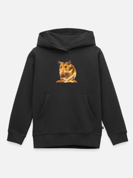 I am hamster - Kids Premium Organic Hoodie - black
