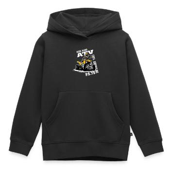 Quad Racing - ATV Racer - Sweat Premium à capuche enfant bio - noir - Devant - AI Model Kid Male (0cm)