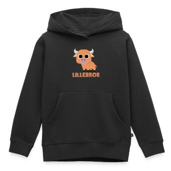 Little Brother Bull Siblings Brothers Cadeau Meilleurs animaux - Sweat Premium à capuche enfant bio - noir - Devant - AI Model Kid Male (0cm)