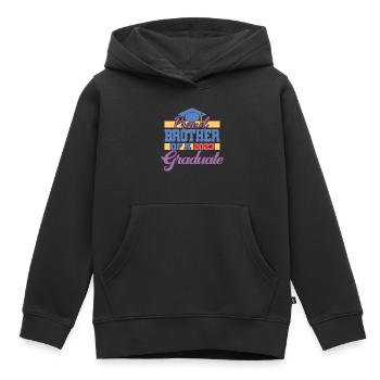 Fier frère d’un cadeau de fin d’études supérieures en 2023 - Sweat Premium à capuche enfant bio - noir - Devant - AI Model Kid Male (0cm)