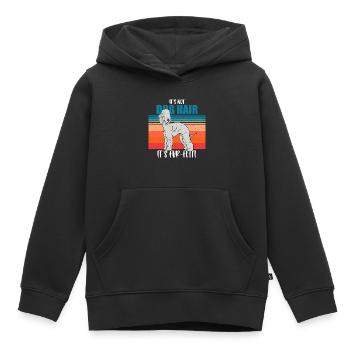 Bedlington Terrier - Kids Premium Organic Hoodie - black - Front - AI Model Kid Male (0cm)