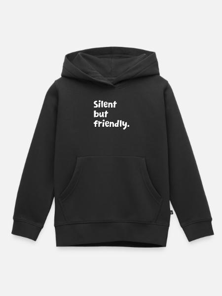 Introvertiert – Lustiges Introvertiert-Design – Sarkastisch - Kinder Premium Organic Hoodie - Schwarz