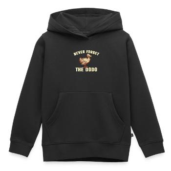 never forget the dodo does not forget dodo bird - Kids Premium Organic Hoodie - black - Front - AI Model Kid Male (0cm)