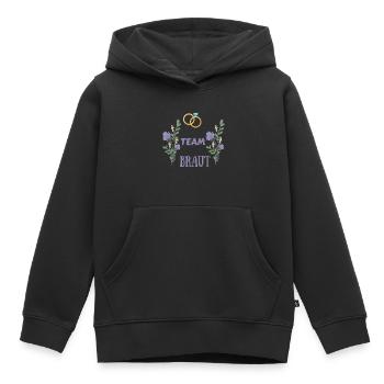 Team Braut Ehering Bride Junggesellin - Kinder Premium Organic Hoodie - Schwarz - Vorne - AI Model Kid Male (0cm)
