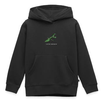Patriarche feministe cadeau - Sweat Premium à capuche enfant bio - noir - Devant - AI Model Kid Male (0cm)