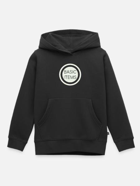 Grundlegende Elemente - Kinder Premium Organic Hoodie - Schwarz