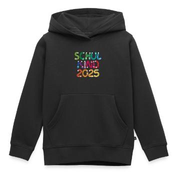 Schulkind 2025 Einschulung Schulanfang - Kinder Premium Organic Hoodie - Schwarz - Vorne - AI Model Kid Male (0cm)