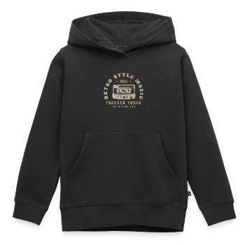 Retro 1966 Geburtstagsgeschenk 1966 Jahrgang 1966 - Kinder Premium Organic Hoodie - Schwarz - Vorne - AI Model Kid Male (0cm)