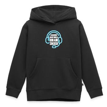 Gamer gambling gift - Kids Premium Organic Hoodie - black - Front - AI Model Kid Male (0cm)