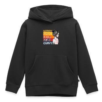 Nerdy Dirty Inked und kurvig - Kinder Premium Organic Hoodie - Schwarz - Vorne - AI Model Kid Male (0cm)