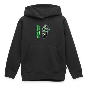 Motorradrennen - Moto GP - Superbike - Kinder Premium Organic Hoodie - Schwarz - Vorne - AI Model Kid Male (0cm)
