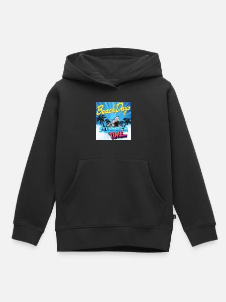 Sommerzeit - Kinder Premium Organic Hoodie - Schwarz