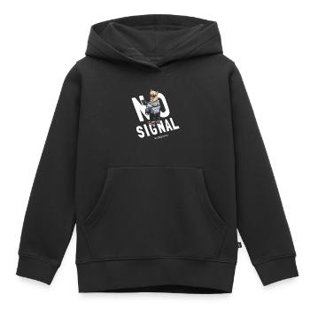 Lama Adventure Kein WLAN Signal - Kinder Premium Organic Hoodie - Schwarz - Vorne - AI Model Kid Male (0cm)
