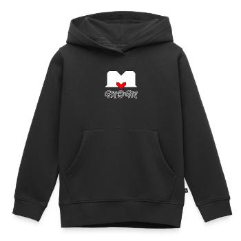 Mutterliebe best mum best MOM - Kinder Premium Organic Hoodie - Schwarz - Vorne - AI Model Kid Male (0cm)