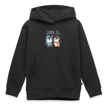 Watscheln, ich komme ohne dich aus - Kinder Premium Organic Hoodie - Schwarz - Vorne - AI Model Kid Male (0cm)