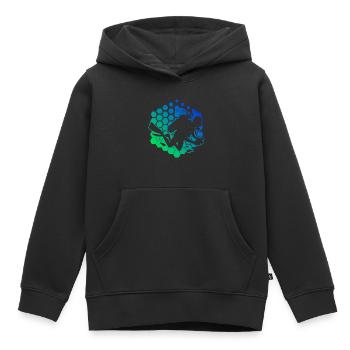 Plongée sous-marine Plongeur Plongée sous-marine Plongée sous-marine - Sweat Premium à capuche enfant bio - noir - Devant - AI Model Kid Male (0cm)