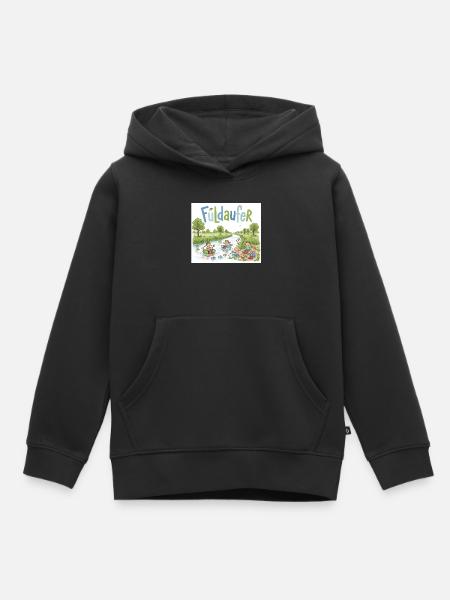 Fuldaufer: Fluss-Abenteuer ! - Kinder Premium Organic Hoodie - Schwarz