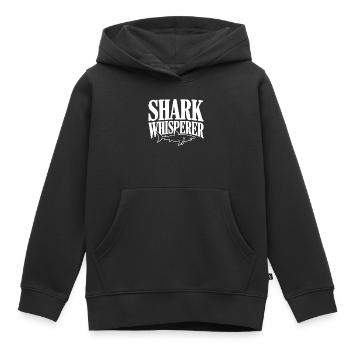 Hai-Flüsterer - Kinder Premium Organic Hoodie - Schwarz - Vorne - AI Model Kid Male (0cm)
