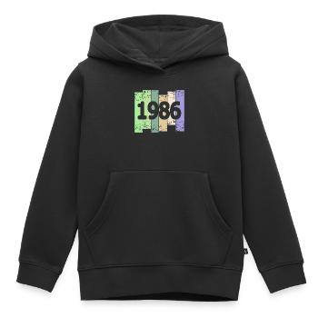 Artwork 1986 - Kinder Premium Organic Hoodie - Schwarz - Vorne - AI Model Kid Male (0cm)