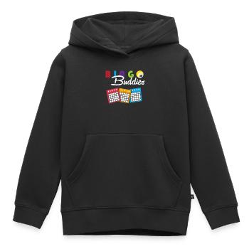 Bingo - Sweat Premium à capuche enfant bio - noir - Devant - AI Model Kid Male (0cm)
