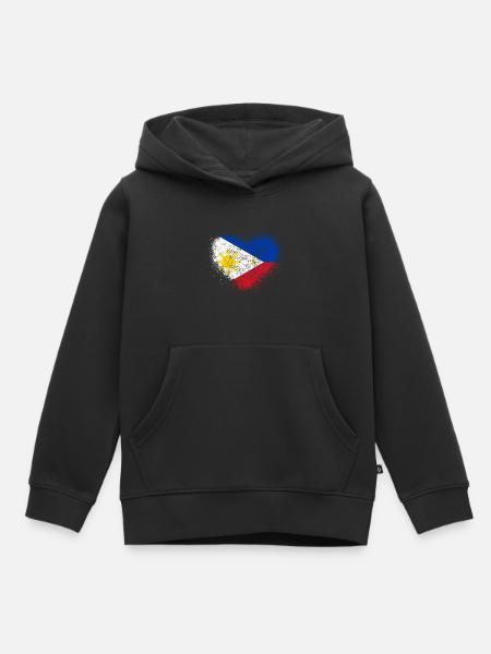 Philippinen - Kinder Premium Organic Hoodie - Schwarz