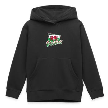 Pays de Galles - Sweat Premium à capuche enfant bio - noir - Devant - AI Model Kid Male (0cm)
