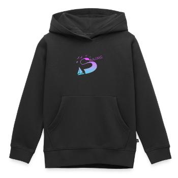 Sailing Segeln Nautik Segelschiff Skipper - Kinder Premium Organic Hoodie - Schwarz - Vorne - AI Model Kid Male (0cm)
