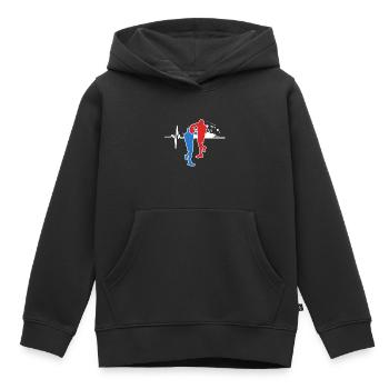 Boxe Boxeur Cadeau pour le Boxeurs - Sweat Premium à capuche enfant bio - noir - Devant - AI Model Kid Male (0cm)