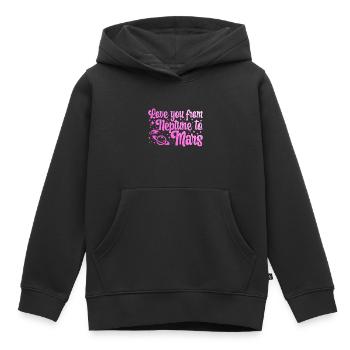 Love You From Neptune To Mars Engagement Wedding - Kinder Premium Organic Hoodie - Schwarz - Vorne - AI Model Kid Male (0cm)