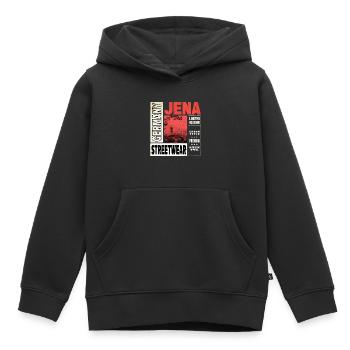 Jena Allemagne City Skyline Accueil Amour - Sweat Premium à capuche enfant bio - noir - Devant - AI Model Kid Male (0cm)