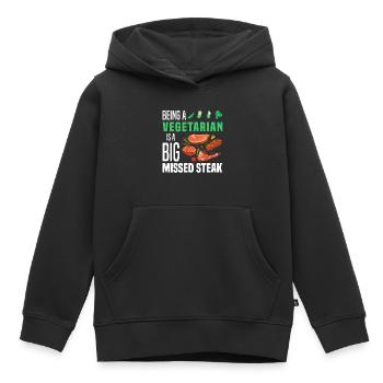 BBQ - Kinder Premium Organic Hoodie - Schwarz - Vorne - AI Model Kid Male (0cm)