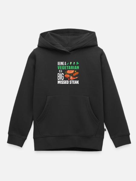 BBQ - Kinder Premium Organic Hoodie - Schwarz