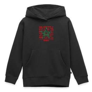Villes Marocaine - Sweat Premium à capuche enfant bio - noir - Devant - AI Model Kid Male (0cm)