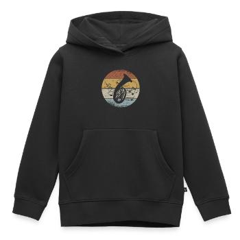 Ténor Cor Musicien Ténor Cor Orchestre Musique à Vent - Sweat Premium à capuche enfant bio - noir - Devant - AI Model Kid Male (0cm)