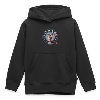 It is Rock and Roll Baby ! - Kinder Premium Organic Hoodie - Schwarz - Vorne - AI Model Kid Male (0cm)