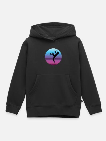 Climbing Women Climbing Climber Boulder - Kids Premium Organic Hoodie - black