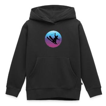 Slopestyle Herren Freestyle Ski Ski Freestyle - Kinder Premium Organic Hoodie - Schwarz - Vorne - AI Model Kid Male (0cm)