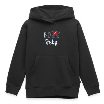 Boss Baby - Kids Premium Organic Hoodie - black - Front - AI Model Kid Male (0cm)