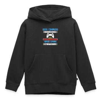 Next Level Gymnasium Einschulung 5. Klasse Spruch - Kinder Premium Organic Hoodie - Schwarz - Vorne - AI Model Kid Male (0cm)