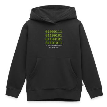 débogage programmeur informaticien informaticien nerd - Sweat Premium à capuche enfant bio - noir - Devant - AI Model Kid Male (0cm)