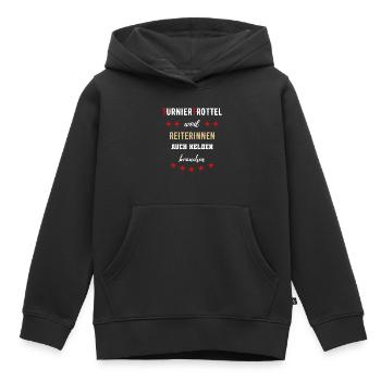 Turniertrottel Pferdesport Reiterin Turnierhelfer - Kinder Premium Organic Hoodie - Schwarz - Vorne - AI Model Kid Male (0cm)