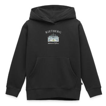 Rietberg Historisches Rathaus, Handzeichnung - Kinder Premium Organic Hoodie - Schwarz - Vorne - AI Model Kid Male (0cm)