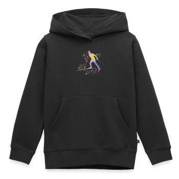 Ski de fond Ski de fond - Sweat Premium à capuche enfant bio - noir - Devant - AI Model Kid Male (0cm)