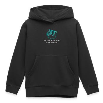 Ich kann heute nicht ich habe keine Lust - Introve - Kinder Premium Organic Hoodie - Schwarz - Vorne - AI Model Kid Male (0cm)