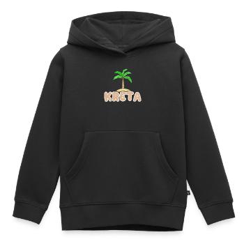 Kreta als Urlaub - Kinder Premium Organic Hoodie - Schwarz - Vorne - AI Model Kid Male (0cm)