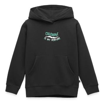Nageurs Natation 50 mètres piste Brasse - Sweat Premium à capuche enfant bio - noir - Devant - AI Model Kid Male (0cm)
