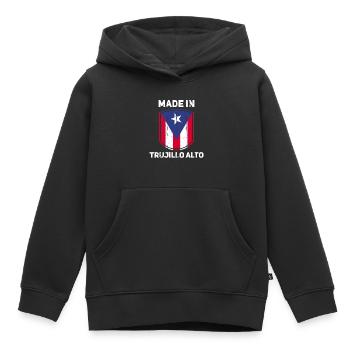 Puerto Rico - Kinder Premium Organic Hoodie - Schwarz - Vorne - AI Model Kid Male (0cm)