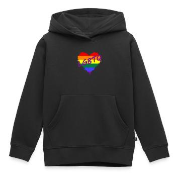 LGBTQ, CSD, Love is Love - Kinder Premium Organic Hoodie - Schwarz - Vorne - AI Model Kid Male (0cm)